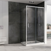 Душевой уголок ABBER Schwarzer Diamant 1900x1100x900 хром AG301105-S905