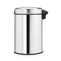 Мусорный бак Brabantia NewIcon настенный 3л стальной полированный 115547