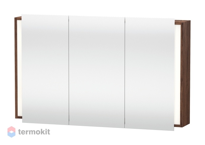 Зеркальный шкаф Duravit Ketho 120 с подсветкой Орех (темный) KT753302121