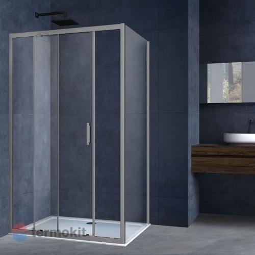 Душевой уголок Vincea Alpha 1950х1300х800 вороненая сталь VSR-3AL8013CLGM