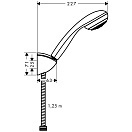 Душевой набор Hansgrohe Crometta 85 с держателем и шлангом 125 см 27576000