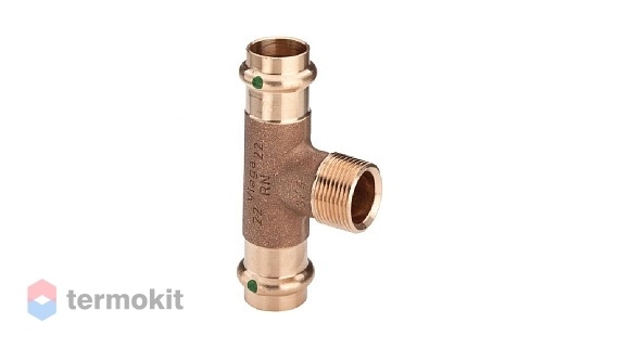 Viega бронзовый тройник с наружной резьбой 54x3/4"x54 Sanpress