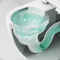 Унитаз напольный AM.PM Like безободковый с бачком с сиденьем микролифт C808600SC