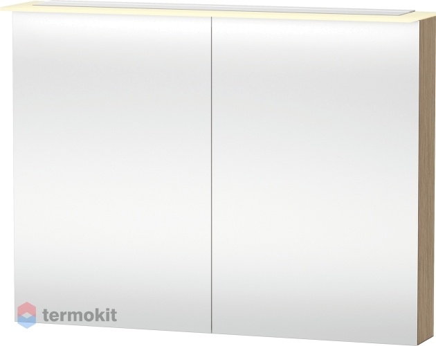 Зеркальный шкаф Duravit X-Large 100 с подсветкой Дуб брашированный XL759501212