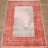 Ковёр Kitroom Art Deco 160х230 прямоугольный красный/серый 3035A