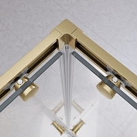 Душевой уголок Cezares Relax 304 2000x1200x900 брашированное золото RELAX-304-AH-2-120/90-C-BORO