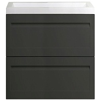 Тумба под раковину ART&MAX PLATINO 58 подвесная серый матовый AM-Platino-580-2C-SO-GM