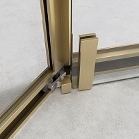 Душевой уголок Cezares Relax 304 2000x1000x1000 брашированное золото RELAX-304-P-1-100-C-BORO