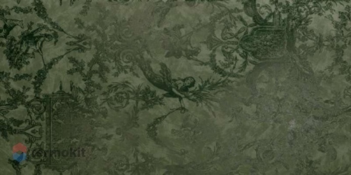 Керамогранит Serenissima Chromagic Toile De Jouy Olive Ret декор 60х120