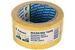 Folsen Малярная лента 50мм x 35м, желтая, 40оС