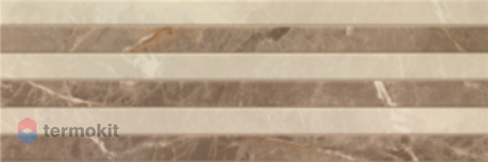 Керамическая плитка Porcelanite Dos 9520 Relieve Beige Rect. настенная 30х90