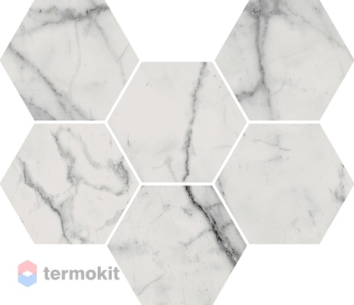 Керамогранит Италон Charme Evo Statuario Mosaico Hexagon (620110000046) 25х29