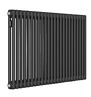 Стальной трубчатый радиатор Kohr Heim 2057/24 секции с боковым подключением 3/4 черный