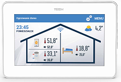 TECH Проводной комнатный терморегулятор со связью OpenTherm ST-2801 WiFi