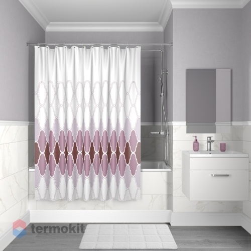 Шторка для ванной IDDIS Decor 180x200 D06P218i11