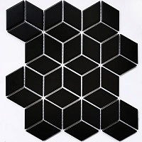 Керамогранитная Мозаика Bonaparte Landa Black matt (48x48x6) 26,74x30,9