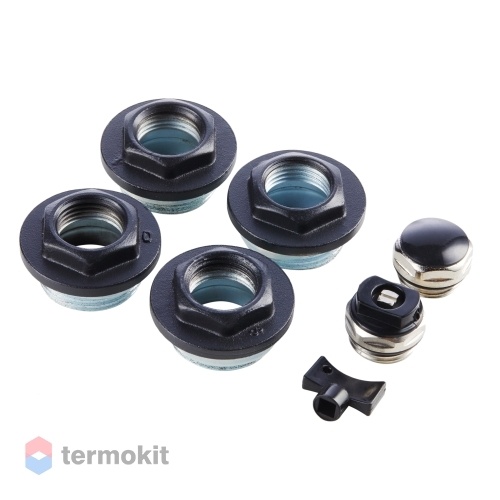 Набор присоединительный Royal Thermo 1/2" black