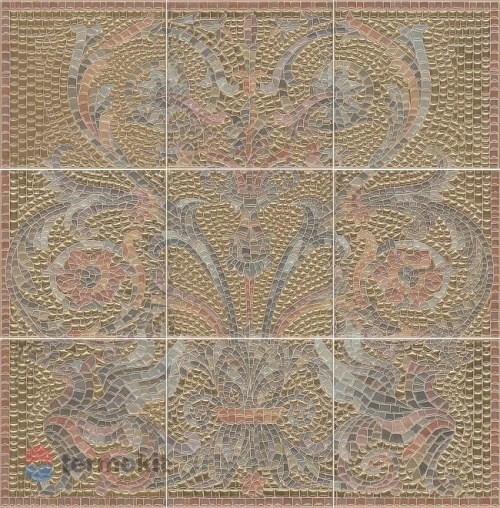 Керамическая плитка Kerama Marazzi Виченца Золото HGD/B99/9x/17000 (К-т из 9 шт) Панно 45x45