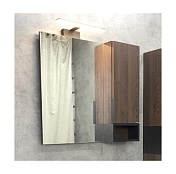 Зеркальный шкаф Comforty Франкфурт-75 подвесной дуб шоколадно-коричневый 00004151044