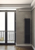 Стальной трубчатый радиатор Arbonia 2180/06 секций с боковым подключением 1/2 цвет Антрацит