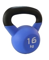 Гиря чугунная с виниловым покрытием SportElite 16 кг, матовая ES-0289