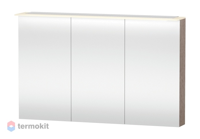 Зеркальный шкаф Duravit Happy D.2 120 с подсветкой Дуб, кашемир H2759601111