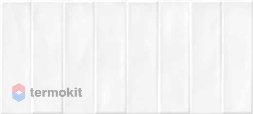 Керамическая плитка Cersanit Pudra кирпич рельеф белый (PDG054D) 20x44