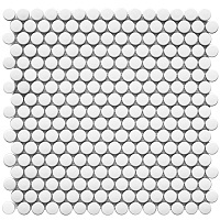 Керамическая Мозаика Starmosaic Penny Round White Matt (NK41000) 31,5х30,9х6
