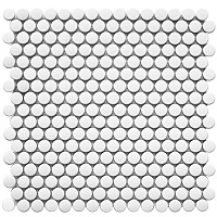 Керамическая Мозаика Starmosaic Penny Round White Matt (NK41000) 31,5х30,9х6