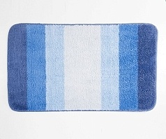 Коврик для ванной комнаты WasserKRAFT Lopau 75x45 Синий BM-1101