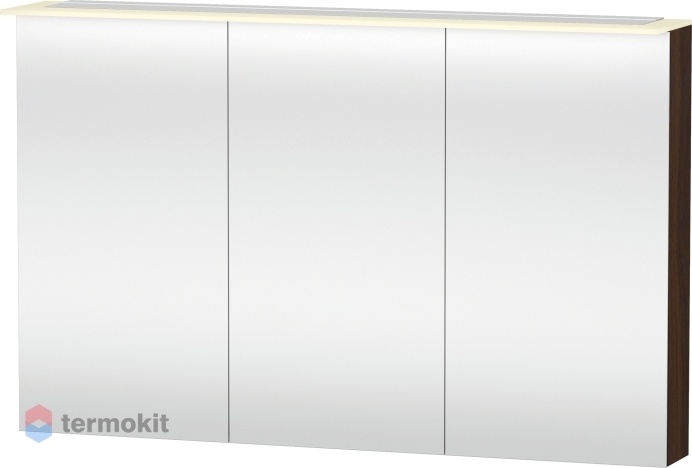 Зеркальный шкаф Duravit X-Large 120 с подсветкой Орех (брашированный) XL759606969
