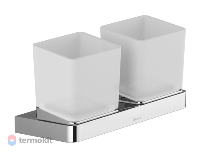 Стакан двойной Ravak 10° TD 220.00 стекло X07P322