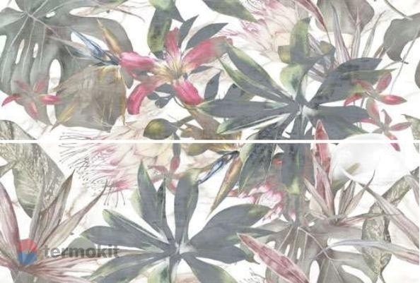 Керамическая плитка Creto Shine flower настенная 30х90