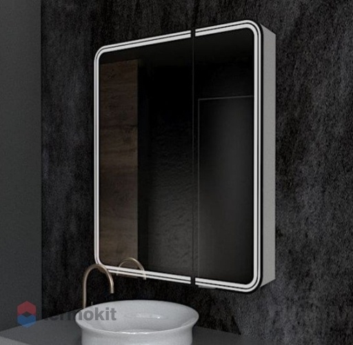 Зеркальный шкаф Art&Max VERONA 70 белый AM-Ver-700-800-2D-L-DS-F