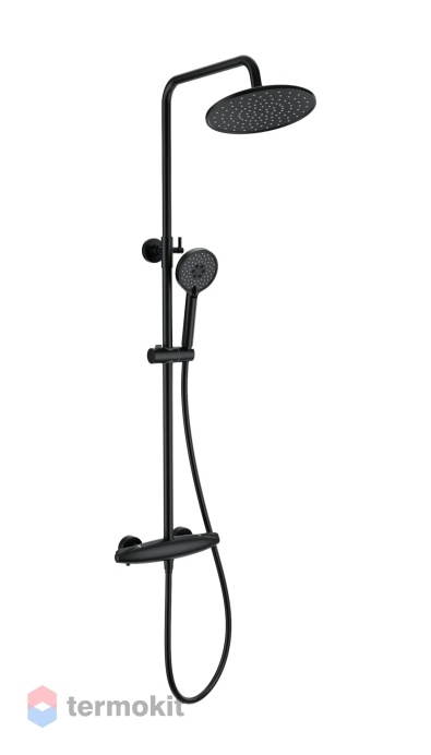 Душевая система с термостатом WONZON & WOGHAND Черный WW-B3031-A-MB