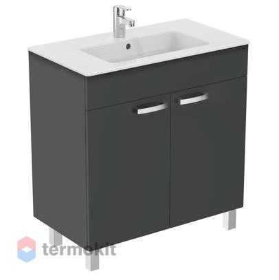 Тумба под раковину Ideal Standard TEMPO 80 напольная серый E0568TI