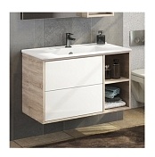 Тумба с раковиной COMFORTY Гамбург-90 подвесная дуб сонома 00004142225