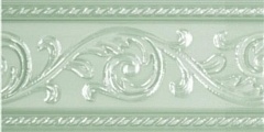 Керамическая плитка Carmen Caprichosa Cenefa Yara Verde Pastel Бордюр 7,5x15