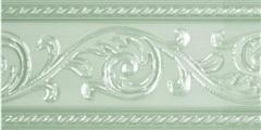 Керамическая плитка Carmen Caprichosa Cenefa Yara Verde Pastel Бордюр 7,5x15