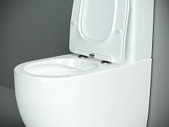 Унитаз напольный Ceramicanova Metropol Rimless с бачком и сиденьем микролифт CN4001+CN4001-T