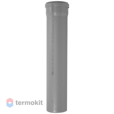 TEBO Труба с раструбом серая 50x1000