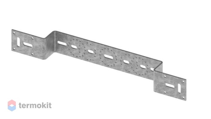 Усиленная монтажная пластина TECE из оцинкованной стали для трех настенных уголков, 721005