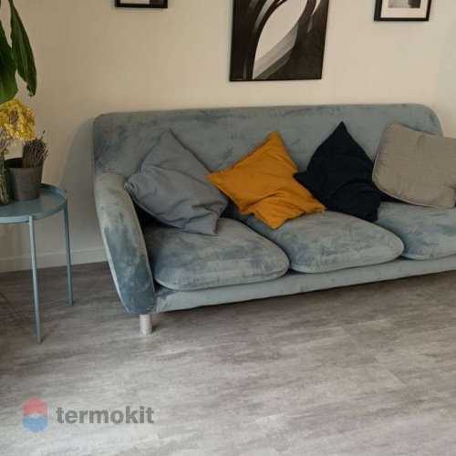 Кварцвиниловая плитка Vinilam Ceramo Stone 6 мм Цемент Светлый 71614