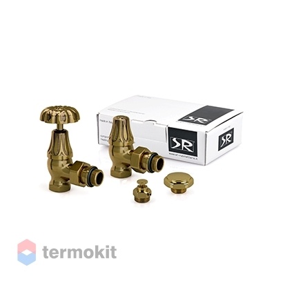 SR Rubinetterie Комплект термостатический угловой Old Style 1/2", цвет: бронза, K337-1500Z000