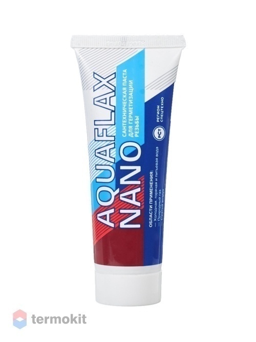 Aquaflax Nano 80 г уплотнительная сантехническая паста для льна
