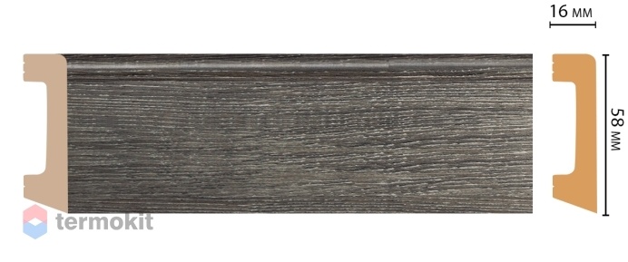 Плинтус цветной Decomaster D234-87 ДМ