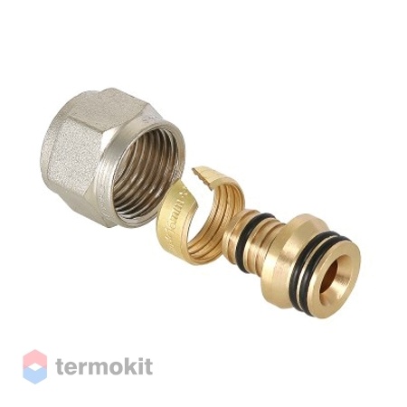 Фитинг коллекторный обжимной для металлополимерной трубы Valtec 16 х 1/2 конус
