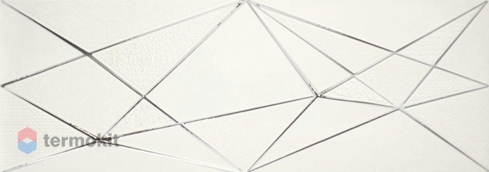 Керамическая плитка Ape Crea Dec Zig Zag White декор 30x90