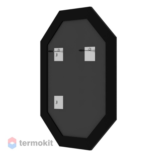 Зеркало в багетной раме EVOFORM OCTAGON 60 брашированное серебро BY 7426