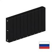 БиМеталлические радиаторы Rifar SUPReMO 350 Антрацит RAL 9005